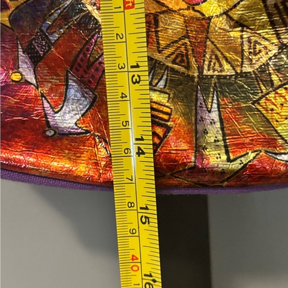 Laurel Burch Harmony Under Sun Foiled Small Scoop Tote - Picture 8 of 9